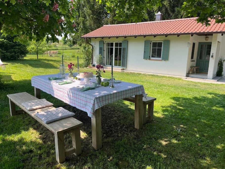 Idylisches Cottage Mit Reh Worthsee Exterior photo